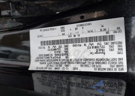 2013 Ford Focus St z USA, uszkodzony, nr VIN 1FADP3L94DL209387